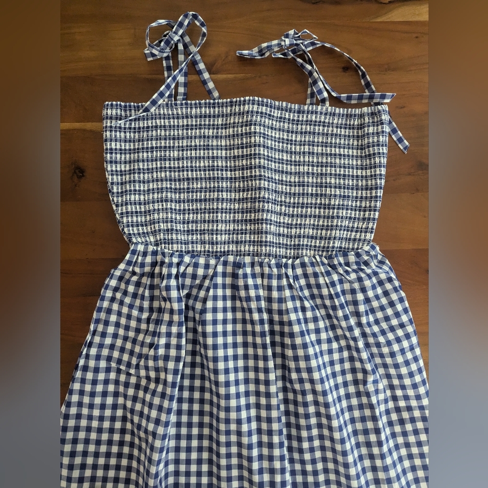 Classic Prep Women's Hadley Dress Gingham Size Large  NEW With Tags